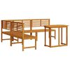 vidaXL Hagebenk Set 4 stk. Brun Solid akasietre