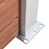 vidaXL Hagegjerde WPC 872x106 cm brun