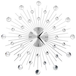 vidaXL Veggklokke med kvartsurverk 50 cm moderne design