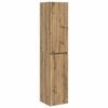 vidaXL Vegghengt Badskap Artisan eik 33 x 34,5 x 160 cm Konstruert tre