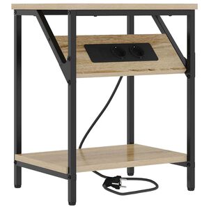 vidaXL Nattbordskap Sonoma eik 38 x 30 x 48 cm Konstruert tre