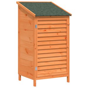 vidaXL Hagehus Brun 59,5 x 56 x 113,5 cm Massiv Furu Tre