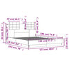 vidaXL Sengeramme med hodegavl sonoma eik 120x190 cm konstruert tre