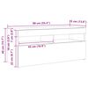 vidaXL TV-benk med LED-lys sonoma eik 90x35x40 cm