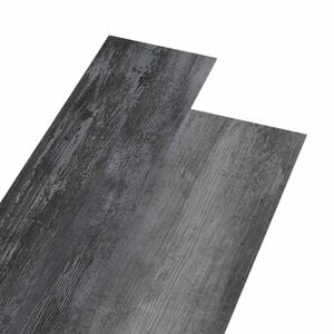 vidaXL Gulvplanker 36 pcs Skinnende gr&aring; 5,02 m&sup2; PVC