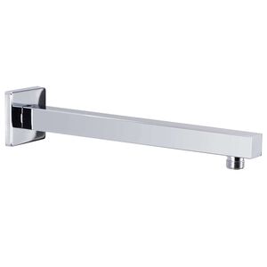 vidaXL Dusjst&oslash;ttearm firkantet rustfritt st&aring;l 201 s&oslash;lv 30 cm