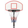 vidaXL Basketballstativ hvit 216-250 cm polyeten