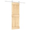 vidaXL Skyved&oslash;r Naturlig og Hvit 70 x 210 cm Massiv Furu Tre