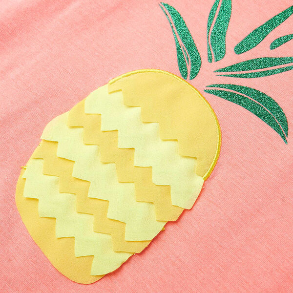 T-skjorte for barn neonkorall 116