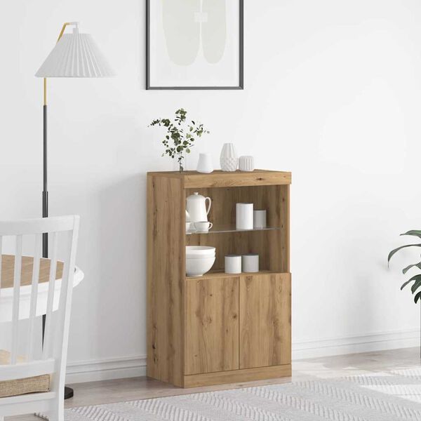 vidaXL Serviesskap Brun 60 x 37 x 100 cm Konstruert tre