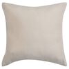 vidaXL Putetrekk 4 stk 40x40 cm Polyester Imitert Semsket Skinn Beige