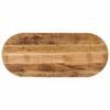 vidaXL Bordplate 120x50x2,5 cm oval grovt heltre mangotre