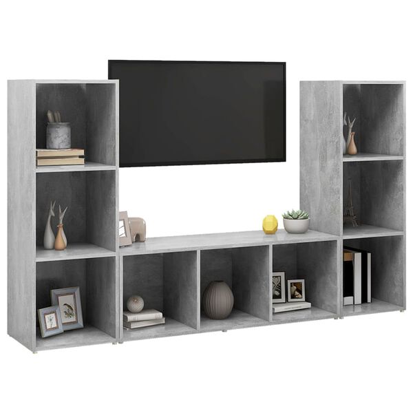 vidaXL | TV-skap | 3 pcs 37 x 35 x 107,5 cm
