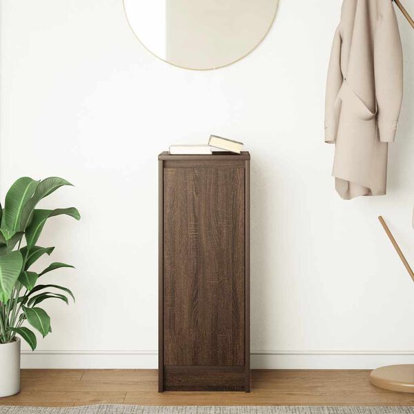 vidaXL Skjenk brun eik 29,5x34x76 cm konstruert tre