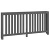 vidaXL Radiatordeksel gr&aring; 169x19x84 cm heltre furu