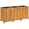 vidaXL Plantekasse med foring 150x50x75 cm helte akasie