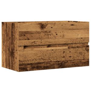 vidaXL Hengende baderomsskap gammelt tre 80x38,5x45 cm konstruert tre