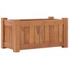 vidaXL Høybed 50x25x25 cm heltre teak