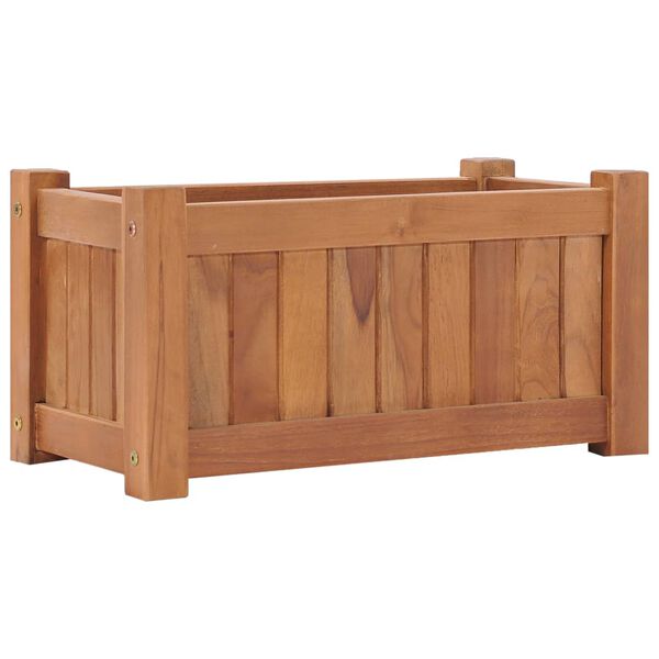 vidaXL Høybed 50x25x25 cm heltre teak