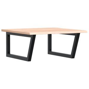 vidaXL Servanthylle veggmontert st&aring;l og heltre eik