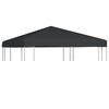 vidaXL Toppduk til paviljong 310 g/m&sup2; 3x3 m gr&aring;