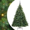 vidaXL Kunstig juletre med 300 LED med stativ gr&oslash;nn 180 cm PE og PVC
