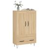 vidaXL Highboard sonoma eik 69,5x31x115 cm konstruert tre