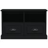 vidaXL TV-benk svart 80x35x50 cm konstruert tre