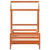 vidaXL Sengeramme med tak voksbrun 90x190 cm heltre furu