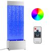 vidaXL Boblepanel med RGB-lysdioder rustfritt st&aring;l og akryl 110 cm