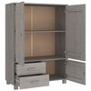 vidaXL Garderobe HAMAR lysegrå 99x45x137 cm heltre furu