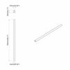 vidaXL Klesslanger 2 pcs s&oslash;lv 764 x 15 x 29 mm Aluminium Legering