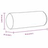 vidaXL Bolster puter 2 pcs Rød Ø 25 x 70 cm stoff