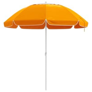 vidaXL Hageparasol 240 cm 170T polyester Oransje