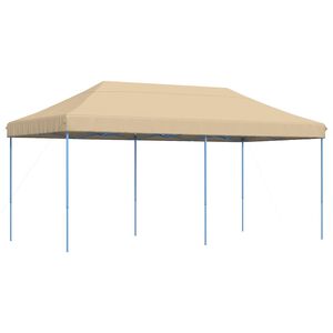 vidaXL Partytelt 292 x 580 x 315 cm Beige Oxford Stoff
