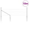 vidaXL Gjerdep&aring;le s&oslash;lv 10 x 0,5 m (36 mm netting) St&aring;l