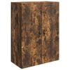 vidaXL Vegghengt skap R&oslash;kt Eik 66 x 34,5 x 90 cm Konstruert tre