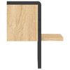 vidaXL Vegghylle med stang sonoma eik 20x25x30 cm