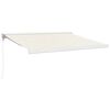 vidaXL Manuell Markise 3,5 x 2,5 m Krem 100% Polyester
