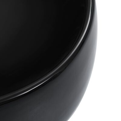 vidaXL Vask 44,5x39,5x14,5 cm keramikk svart
