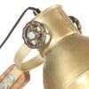 vidaXL Industriell bordlampe messing rund 58x18x90 cm E27