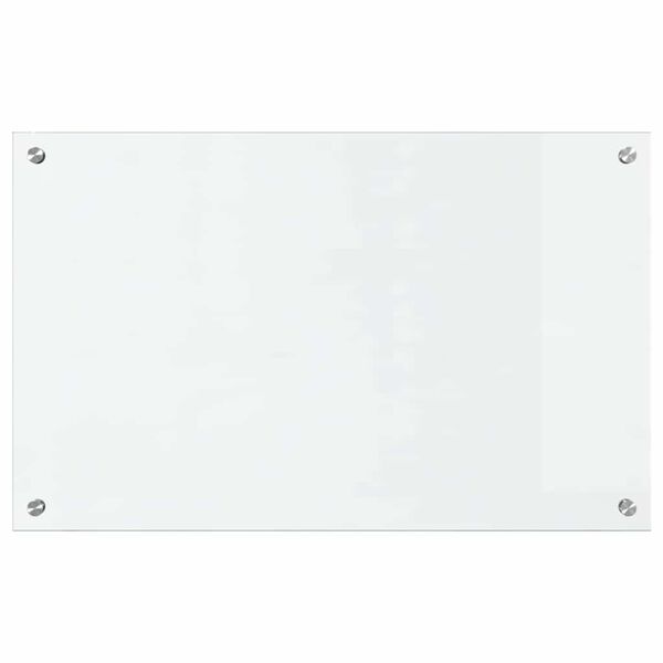 vidaXL Kjøkkenbakplate Gjennomsiktig 80 x 50 cm herdet glass