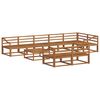 vidaXL Utend&oslash;rs sofa-sett 9 pcs Naturlig Solid akasietre