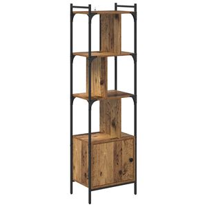 vidaXL Bokhylle 6 niv&aring;er 44,5 x 30 x 154,5 cm Konstruert tre Gamle tre