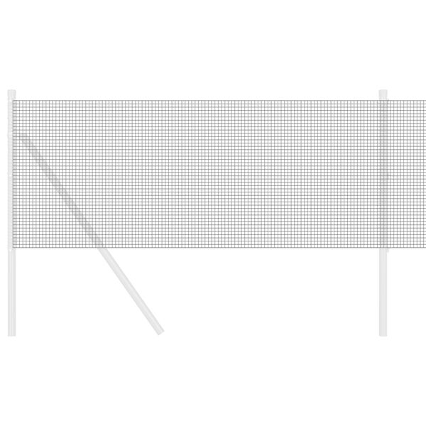 vidaXL Sveist trådgjerde Grå 0.6 x 10 m Stål