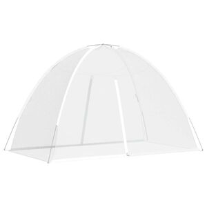 vidaXL Mongolsk myggnett med d&oslash;rer 220 netting hvit 200x120x130 cm