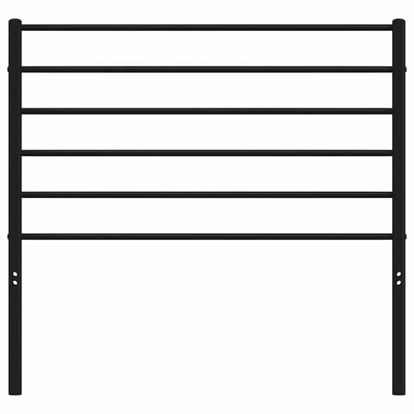 vidaXL Sengegavl i metall svart 90 cm