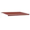 vidaXL Uttrekkbar markise Oransje og Brunt 450 x 300 x 165 cm