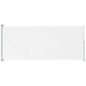 vidaXL Uttrekkbar sidemarkise 180x500 cm kremhvit
