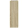 vidaXL Speilskap til baderom sonoma eik 62,5x20,5x64 cm konstruert tre